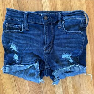 Distressed Denim Shorts